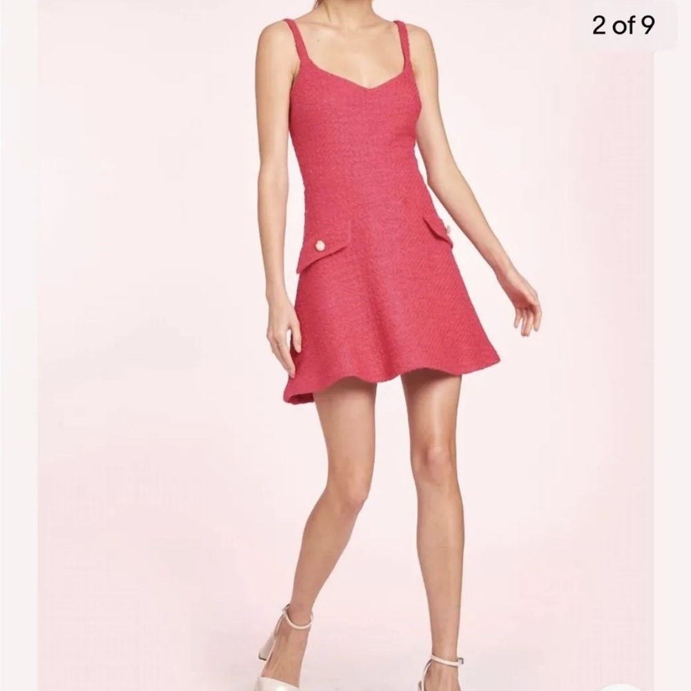 Amanda Uprichard Sz Small Pink Tweed Dress